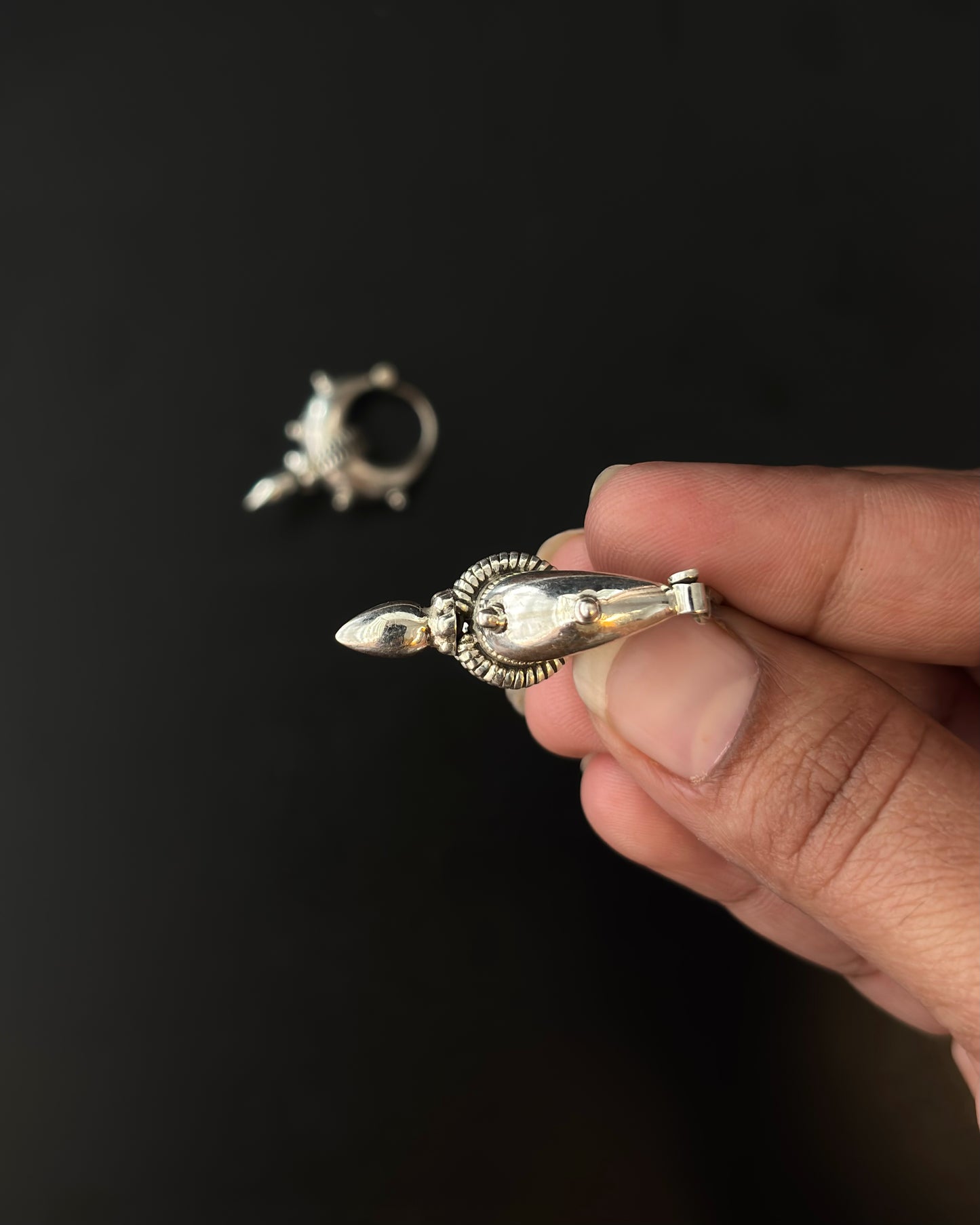 Bhungri Silver Hoops