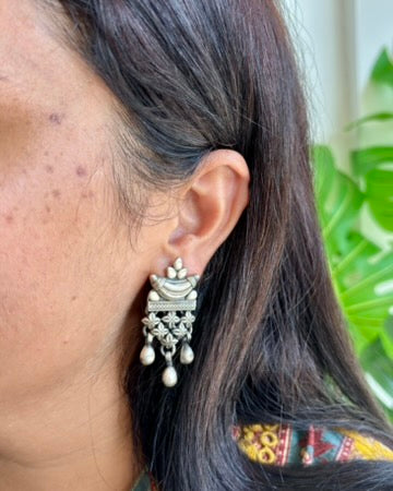 Tavisha Jali Silver Earrings