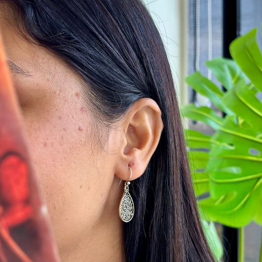 Amara Silver Drop Earrings