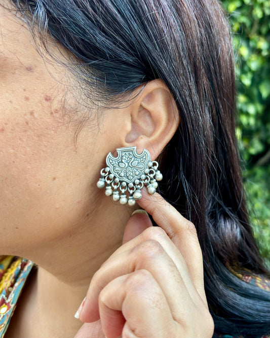 Mayur Silver Stud Earrings