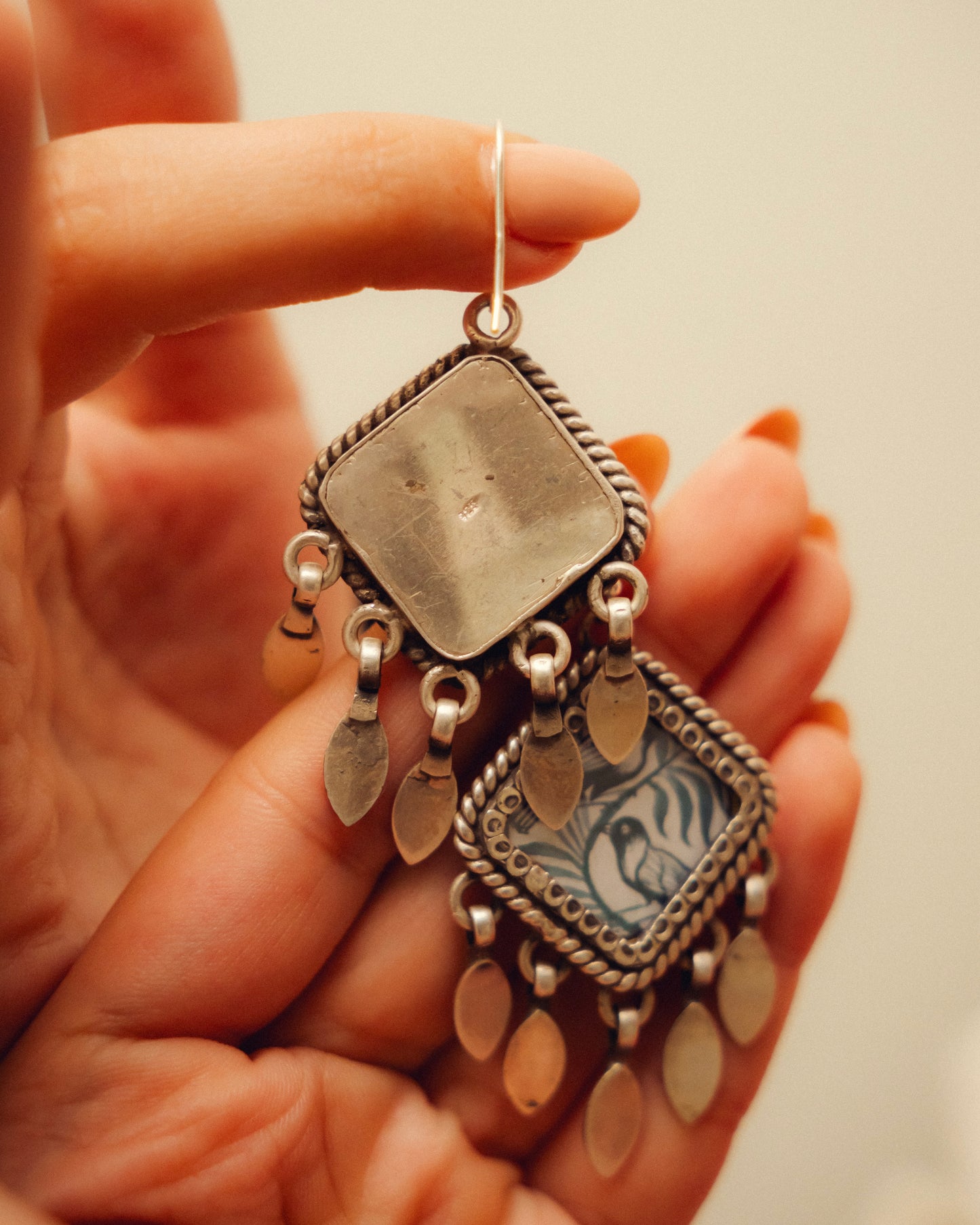 Bairan Birds Miniature Silver Earrings
