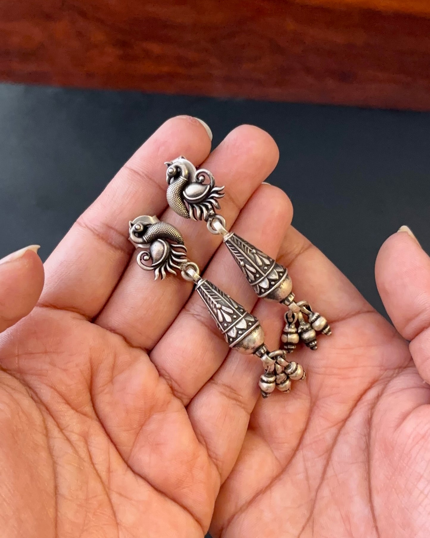 Barhika Silver Earrings