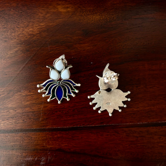 Lotus Whisper Enamel Studs