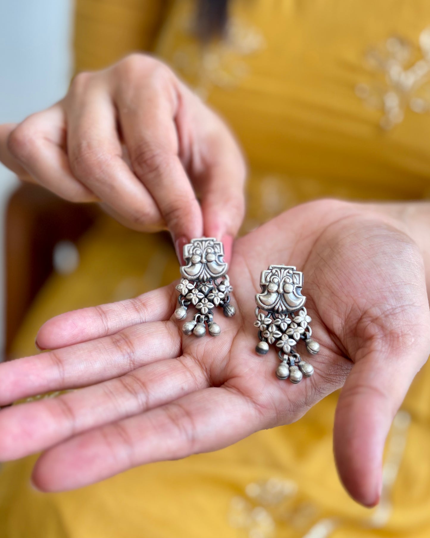 Anugraha Silver Earrings