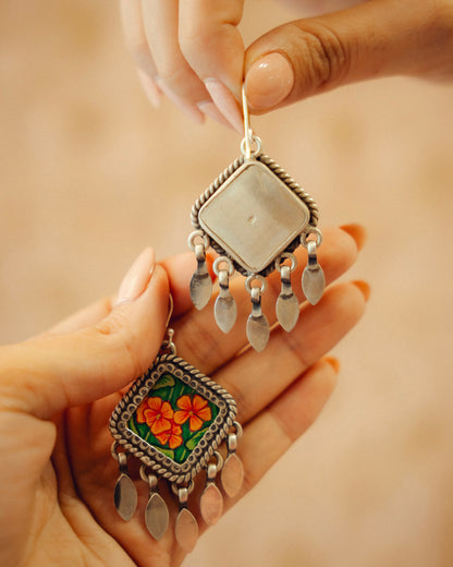 Gulzari Miniature Silver Earrings