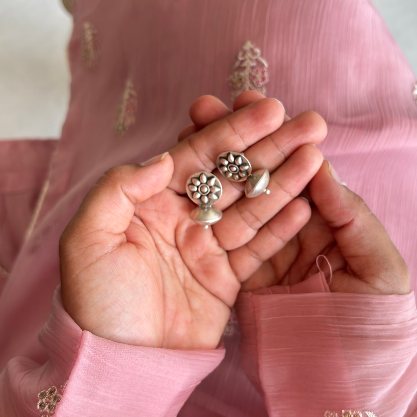 Dhvani Silver Studs