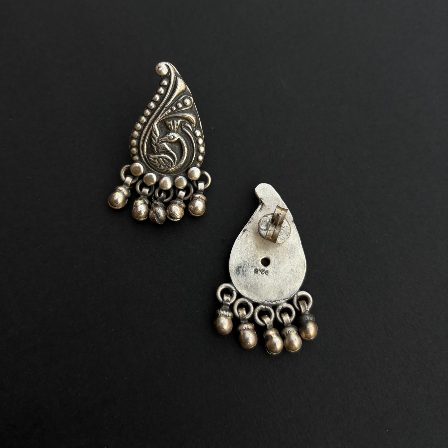 Mayuri Bell Silver Studs
