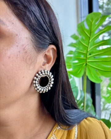 Vritti Silver Earrings