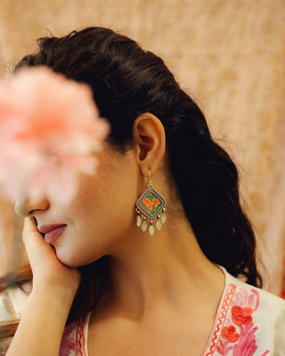 Gulzari Miniature Silver Earrings