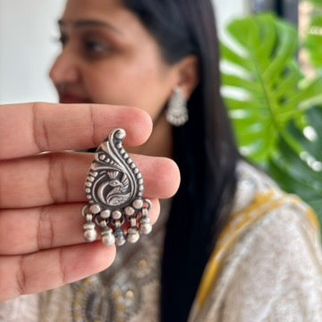 Mayuri Bell Silver Studs