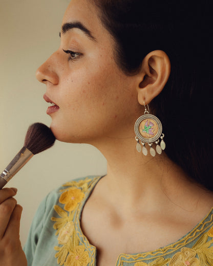 Noori Parindey Miniature Silver Earrings
