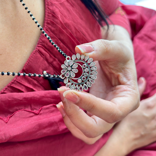 Vamangi Silver Mangalsutra