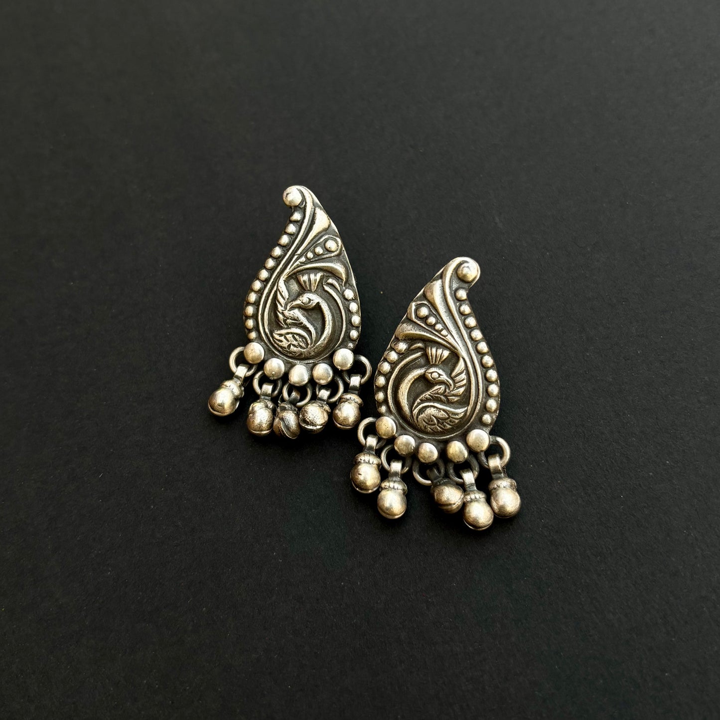 Mayuri Bell Silver Studs