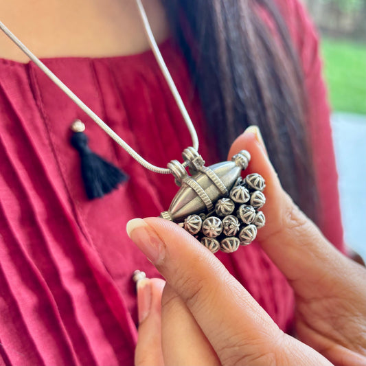 Lavanya Silver Pendant