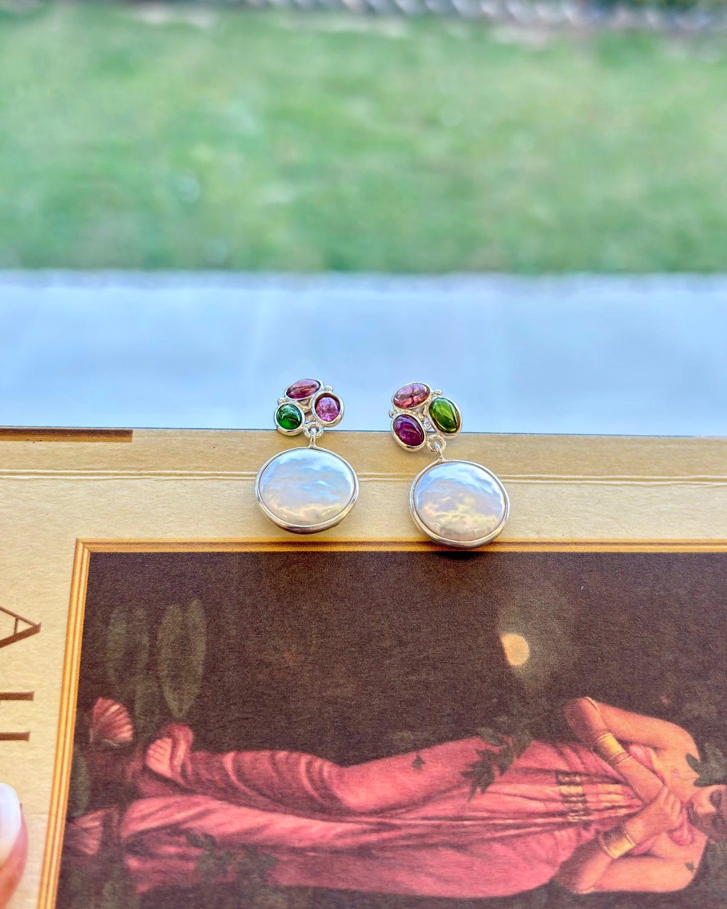 Aira Pearl Silver Studs