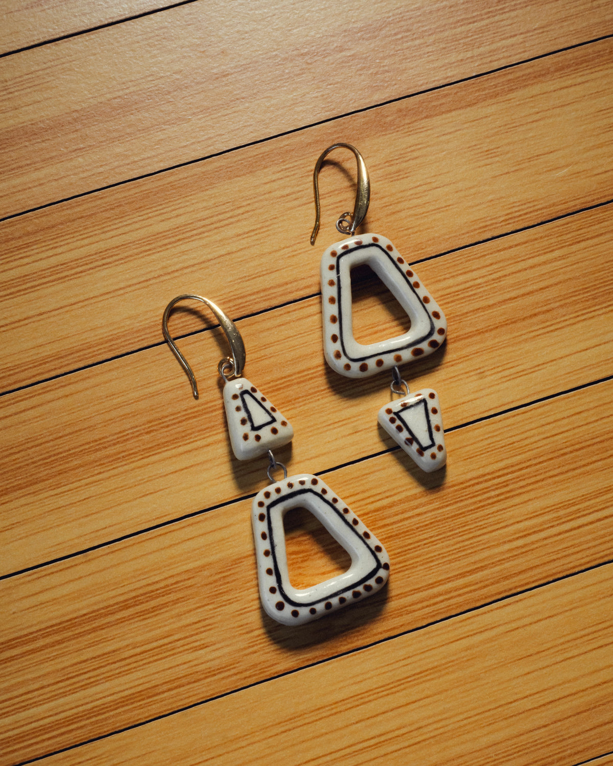 Wabi-Sabi Ceramic Earrings