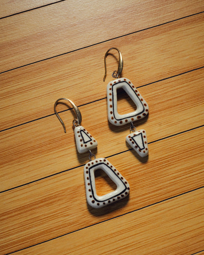 Wabi-Sabi Ceramic Earrings