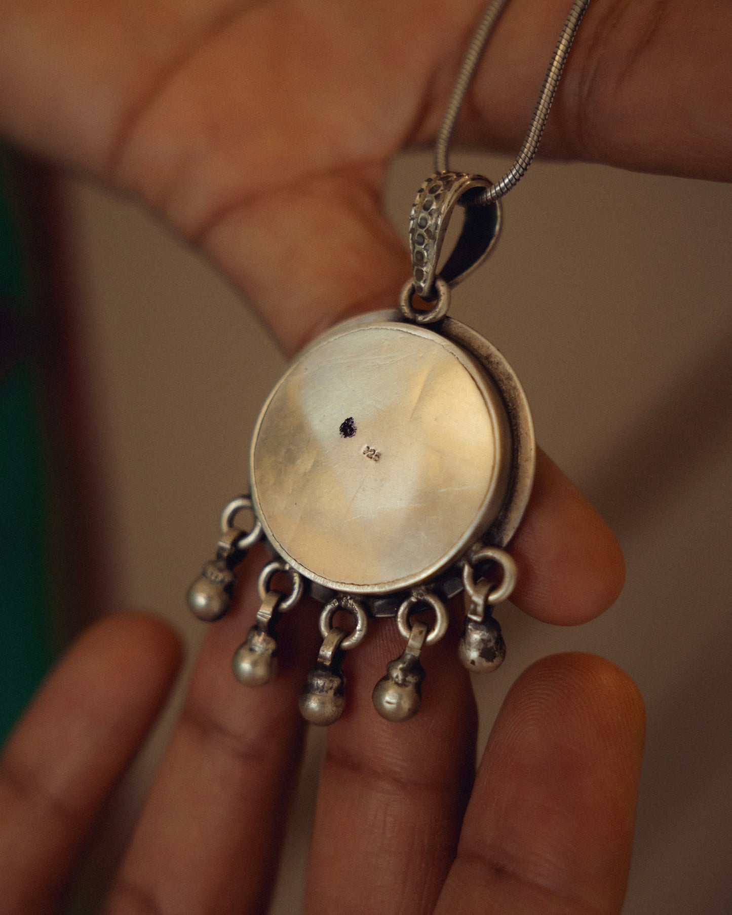 Noori Parindey Miniature Silver Pendant - Classic