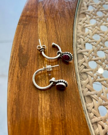 Mira Drop Silver Earrings