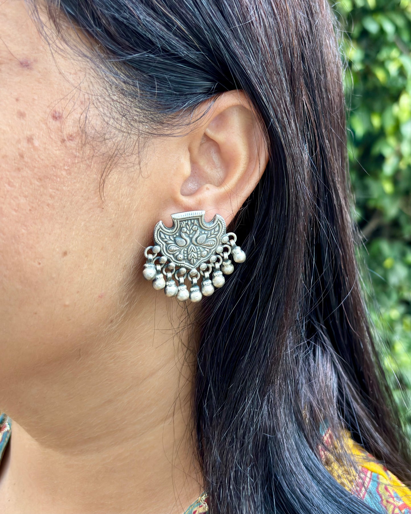Mayur Silver Stud Earrings