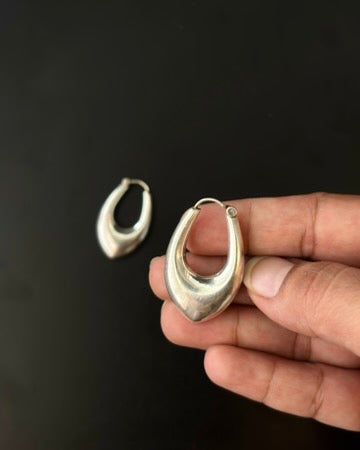 Akar Silver Hoops