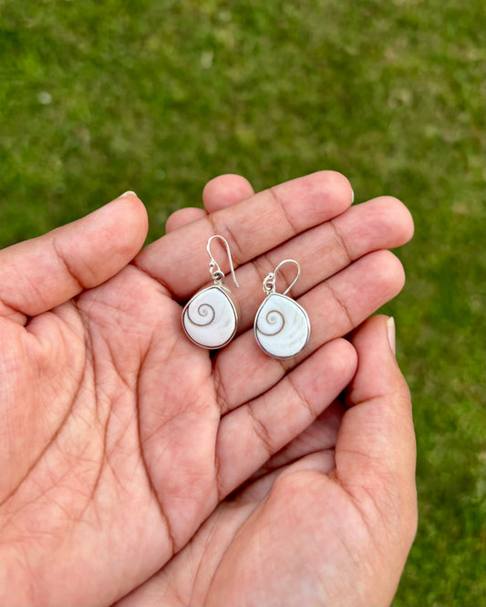 Gomati Chakra(Shiva Eye) Drop Earrings