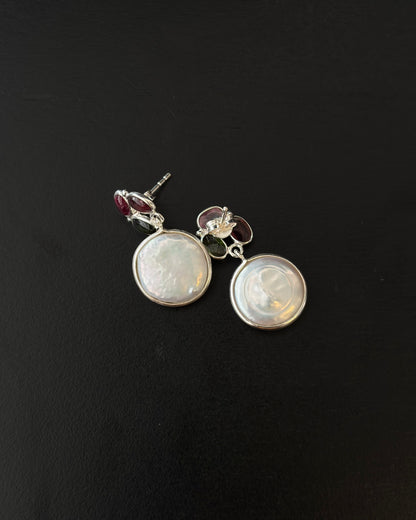 Aira Pearl Silver Studs
