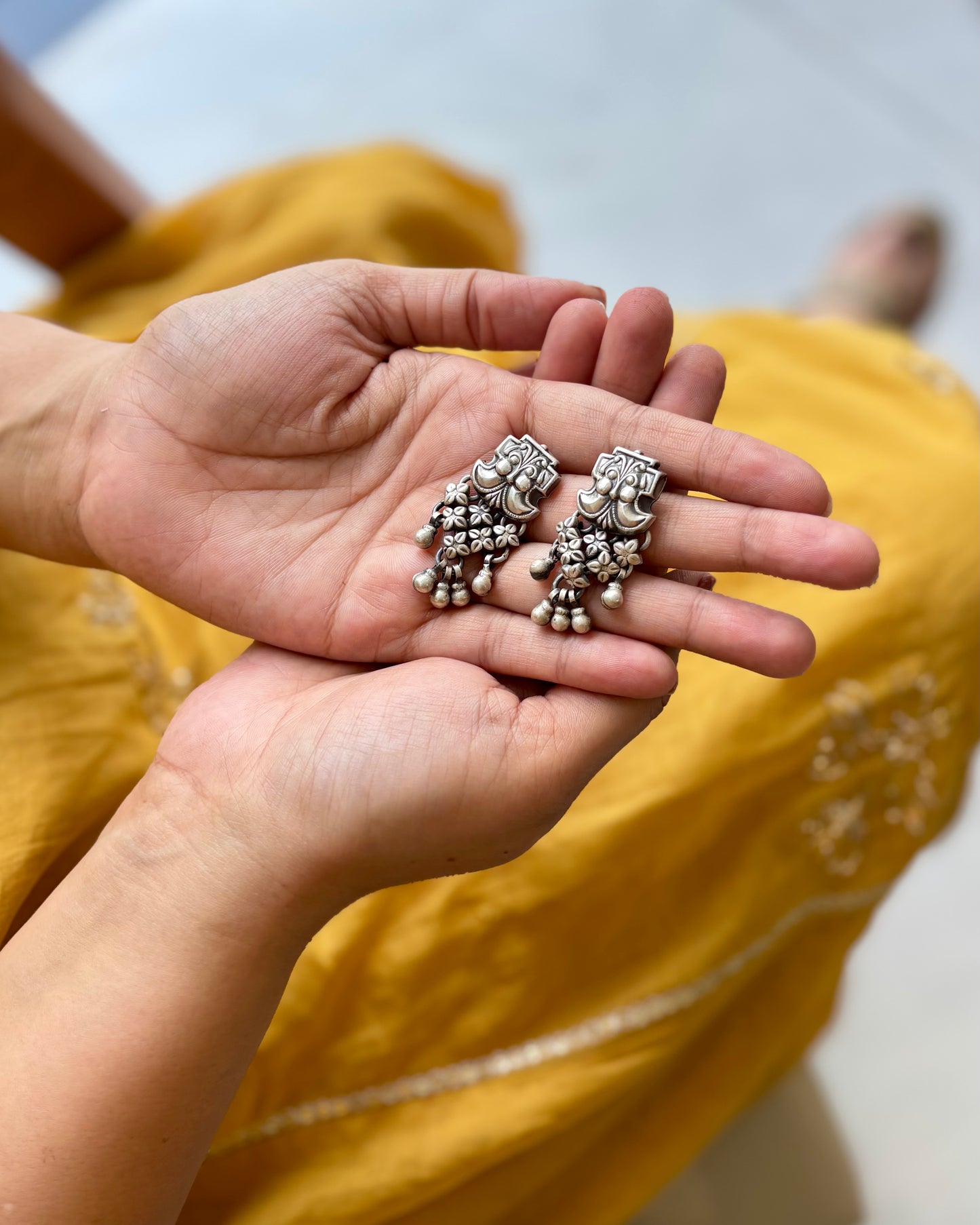 Anugraha Silver Earrings