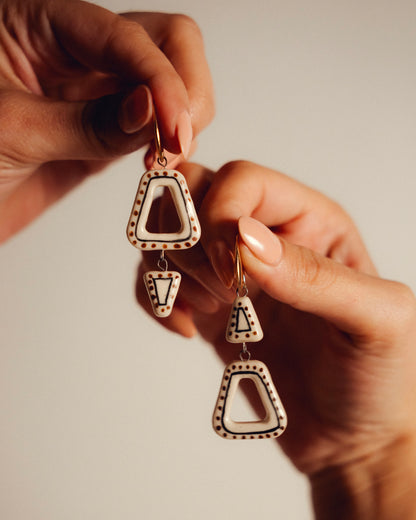 Wabi-Sabi Ceramic Earrings