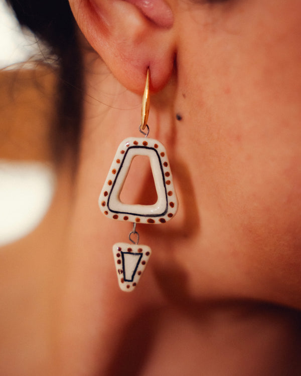 Wabi-Sabi Ceramic Earrings