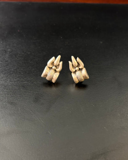 Turiyam Silver Stud Earrings