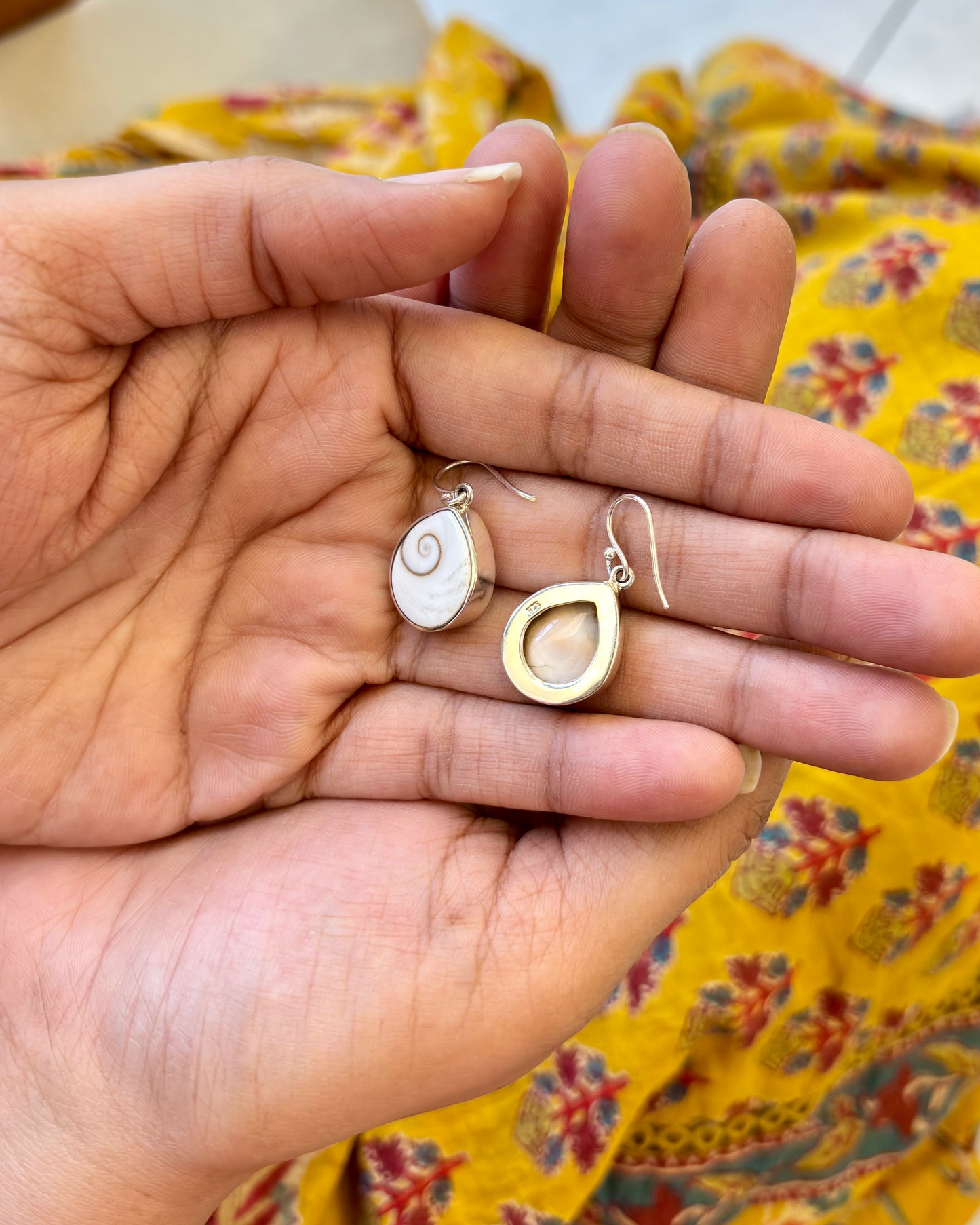 Gomati Chakra(Shiva Eye) Drop Earrings