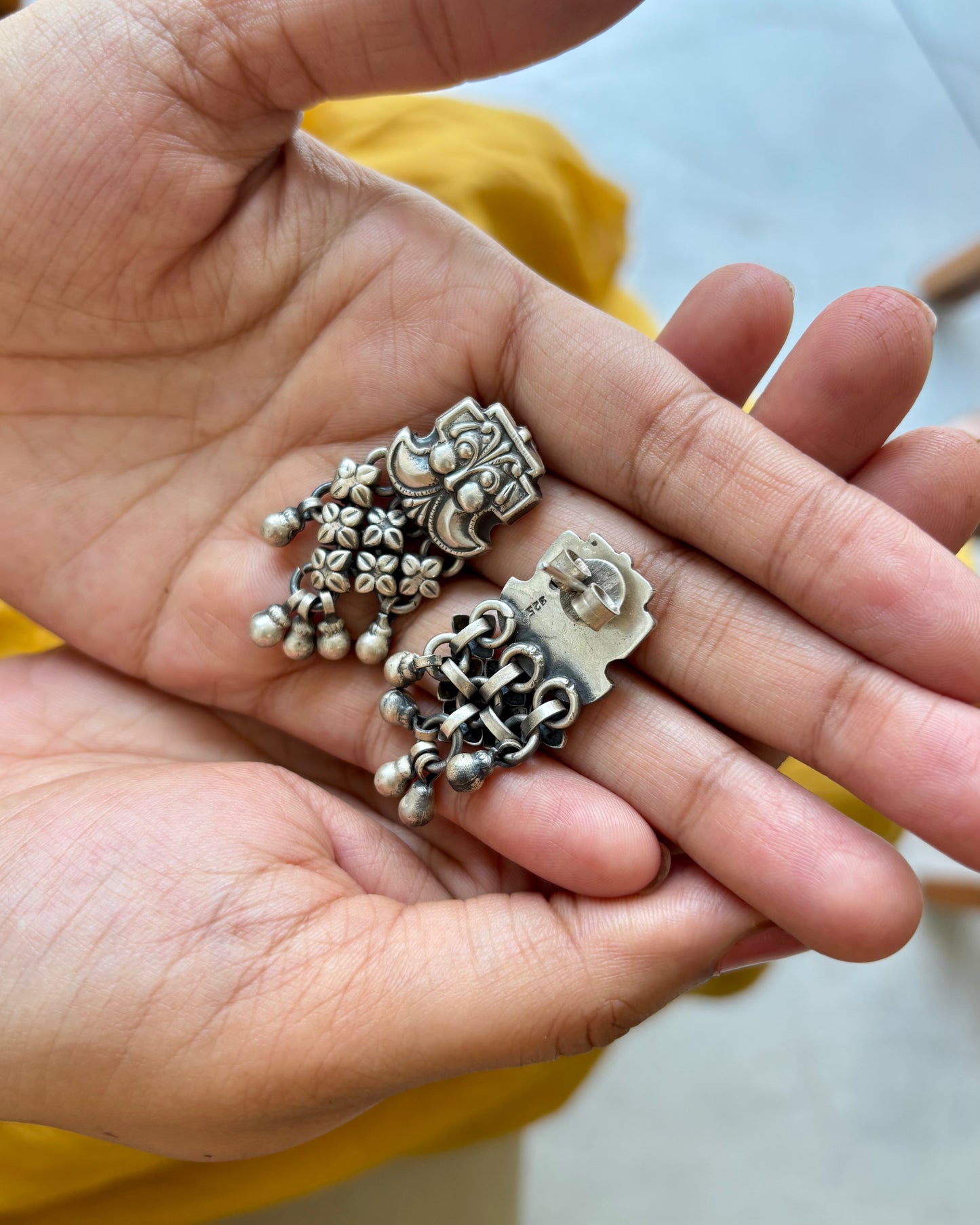 Anugraha Silver Earrings