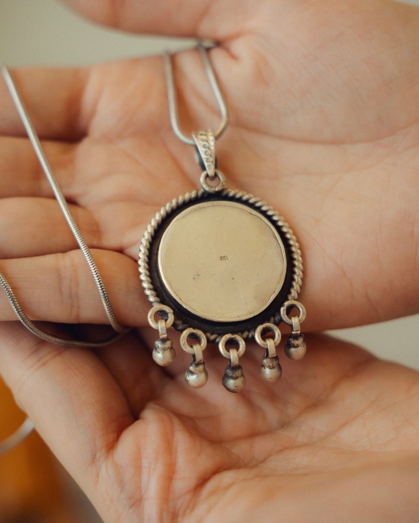 Gulzari Neel Miniature Silver Pendant