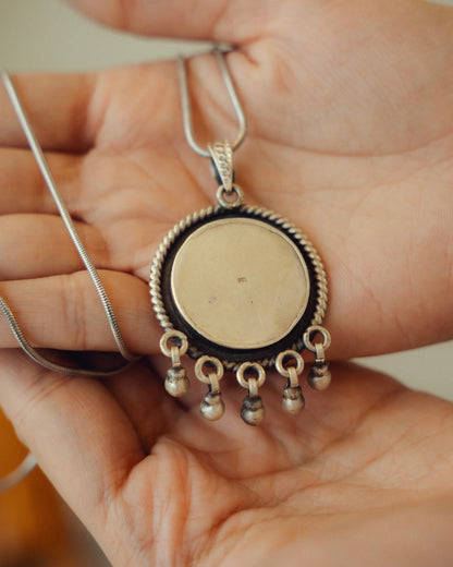 Gulzari Neel Miniature Silver Pendant
