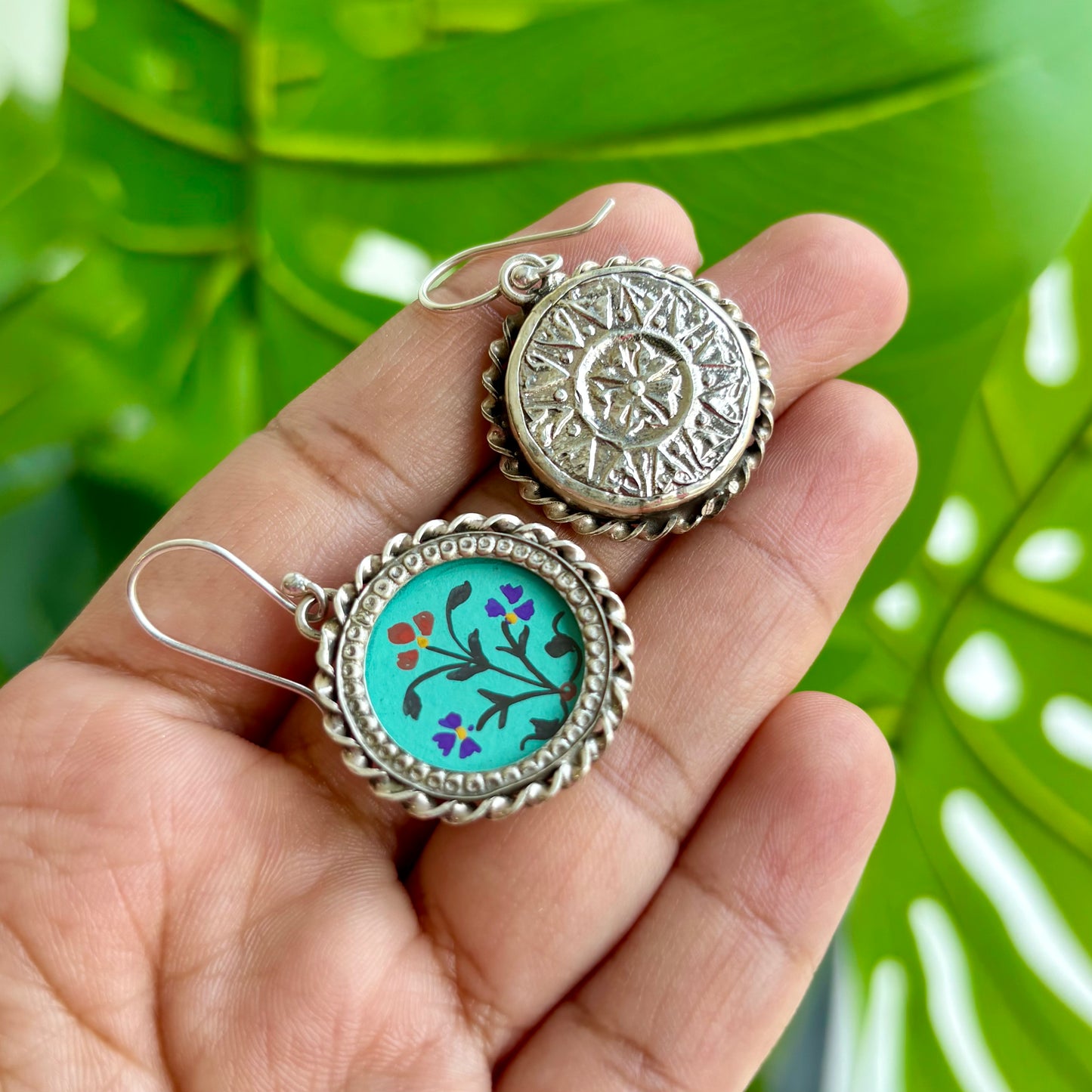 Vanya Pichwai SIlver Drop Earrings