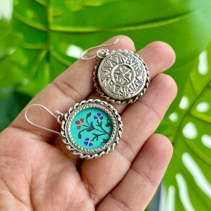 Vanya Pichwai SIlver Drop Earrings