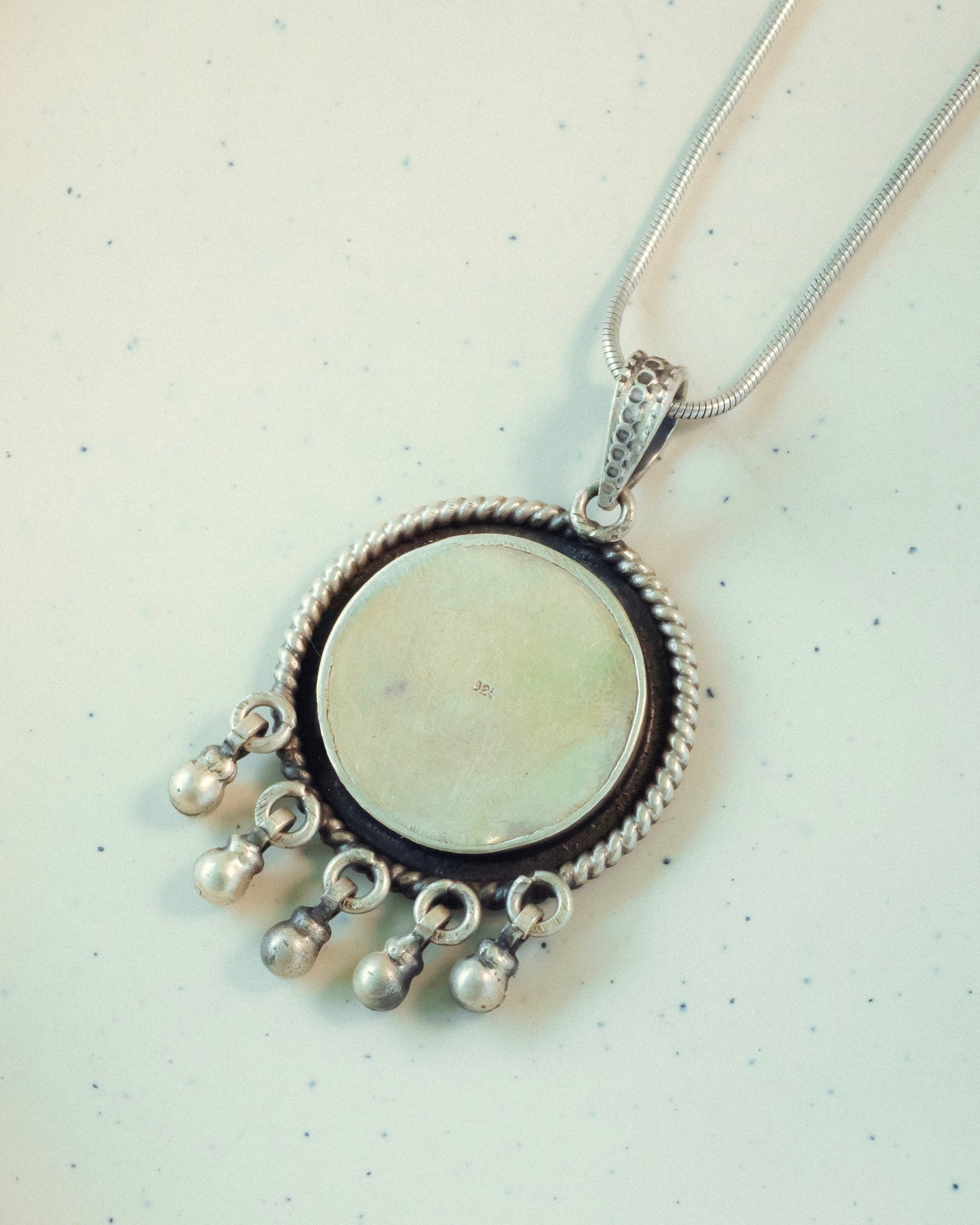 Gulzari Neel Miniature Silver Pendant