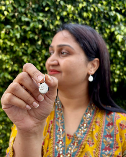 Gomati Chakra(Shiva Eye) Drop Earrings