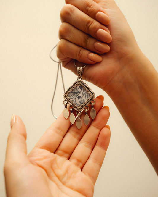 Bairan Miniature Silver Pendant