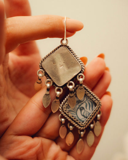 Bairan Birds Miniature Silver Earrings