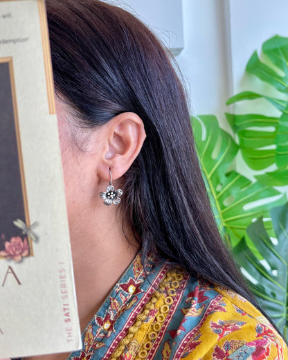Mehr Drop Silver Earrings