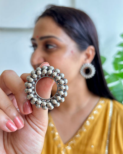 Vritti Silver Earrings
