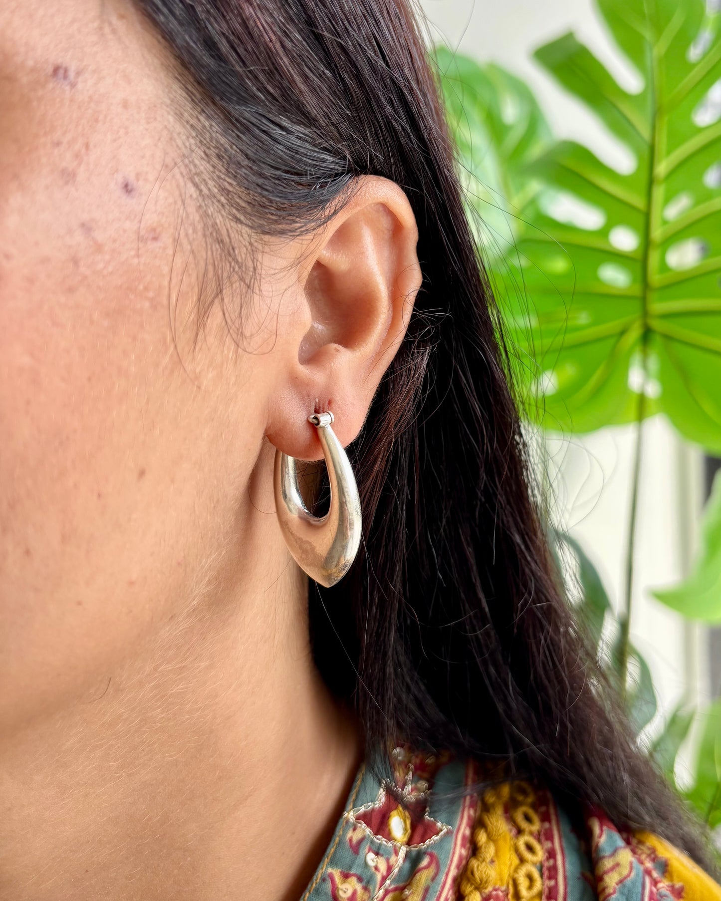 Akar Silver Hoops