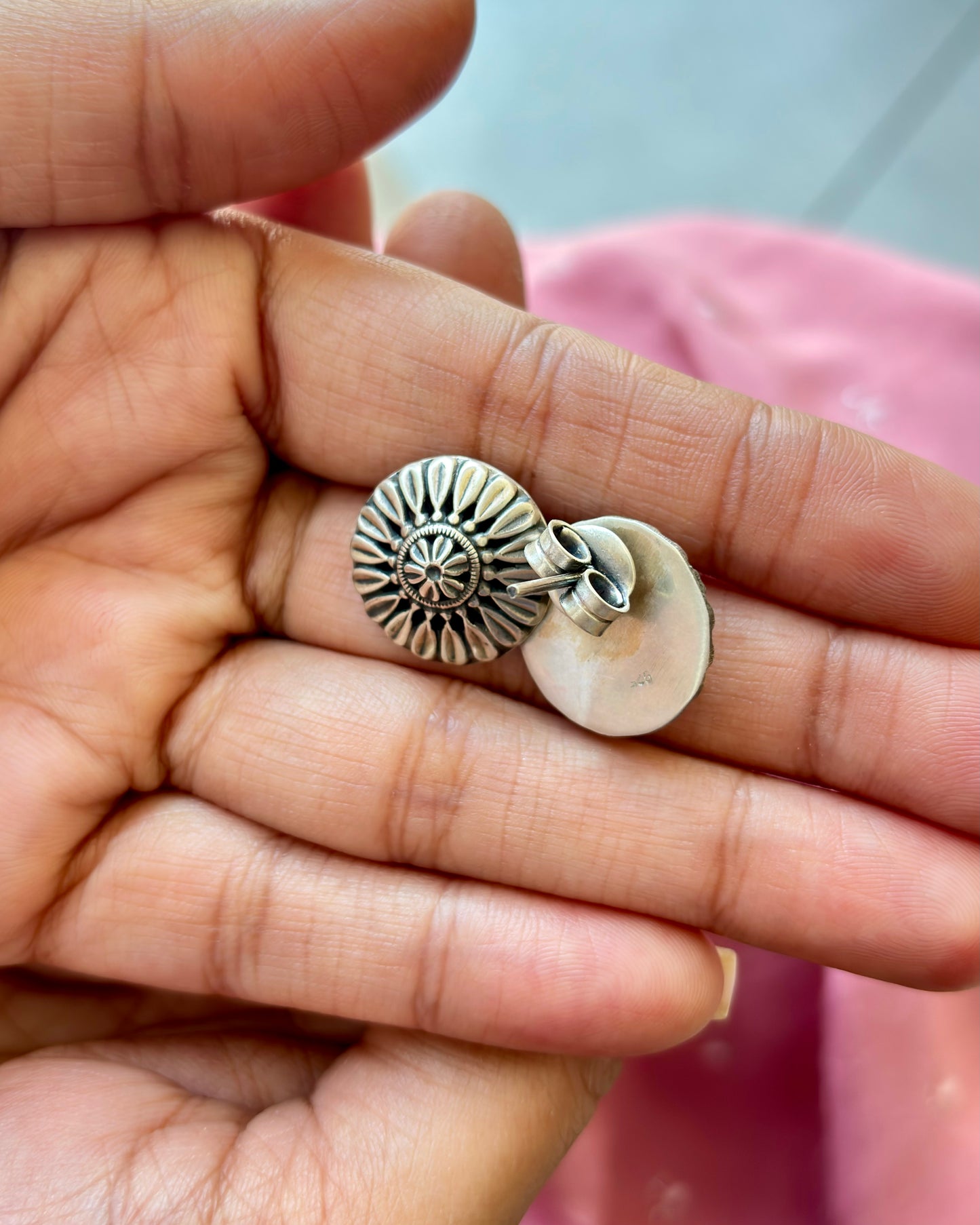 Chakri Silver Studs
