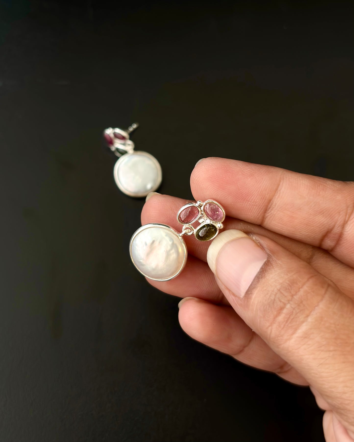 Aira Pearl Silver Studs