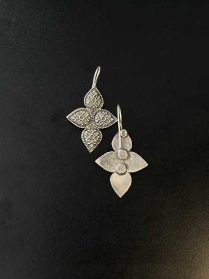 Samika Drop Silver Earrings