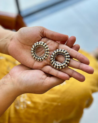 Vritti Silver Earrings