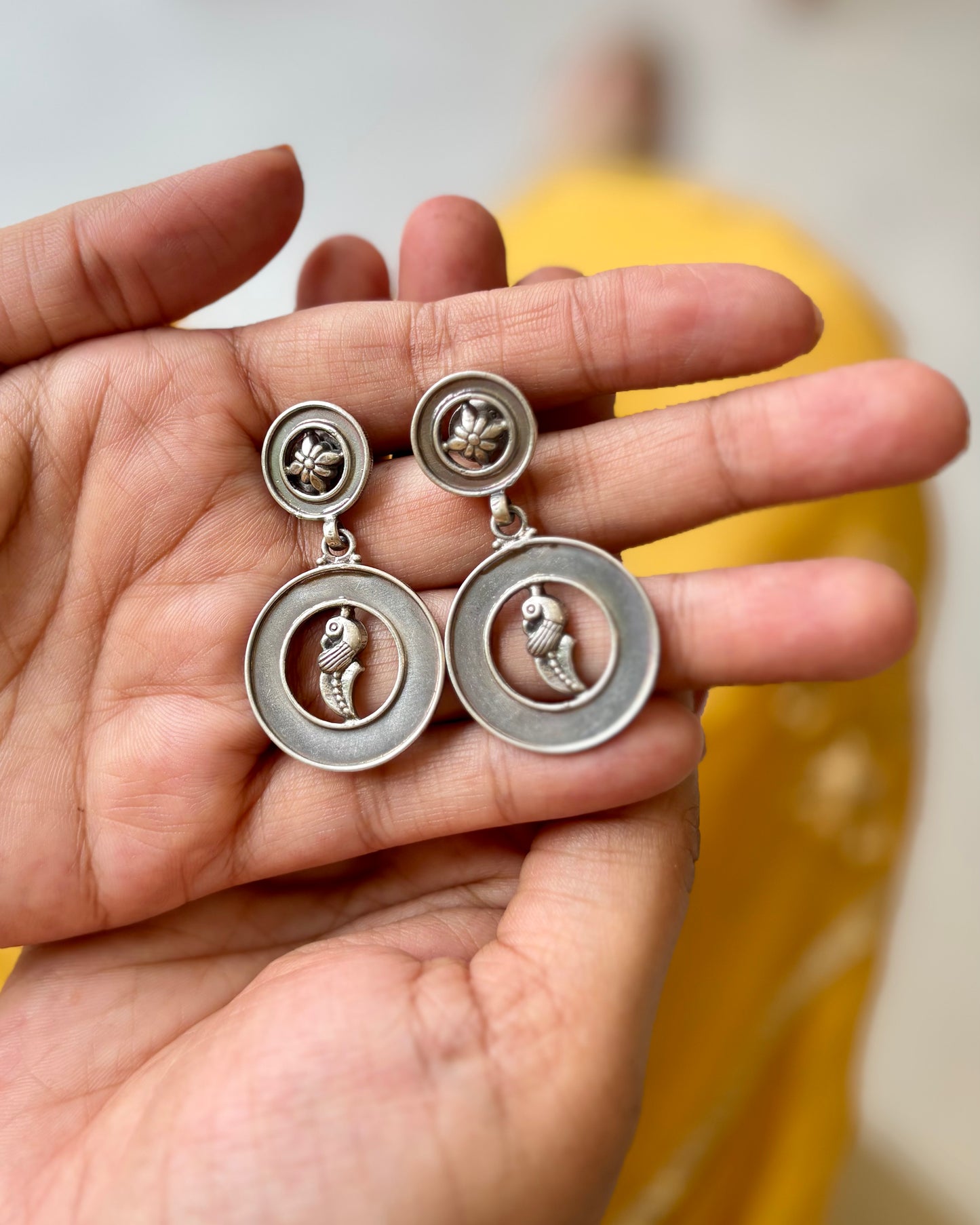 Avarna Silver Earrings