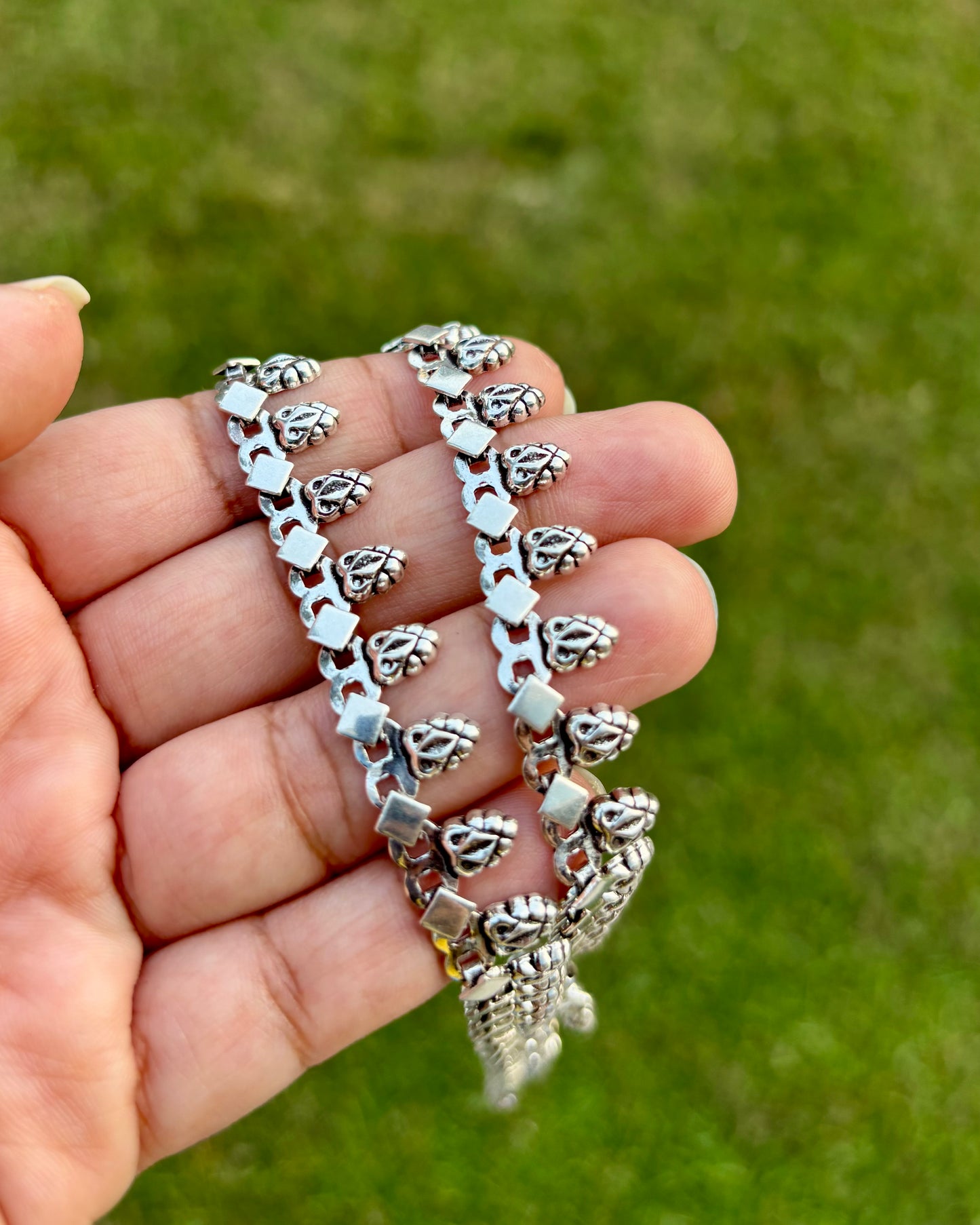 Rava Nūpura Silver Anklets